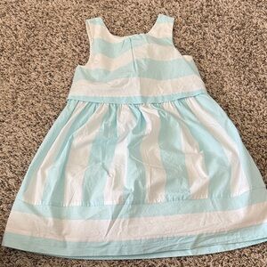 Janie and Jack Blue and White Striped Casual Dress